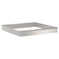 vidaXL Slimákové zábrany 12 ks 100 x 3,5 x 25 cm Nerezová oceľ