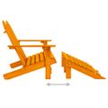vidaXL 2-miestna záhradná stolička taburetka Adirondack jedľa oranžová