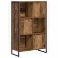 vidaXL Knižnica 68 x 30 x 108.5 cm Kompozitné drevo Staré drevo