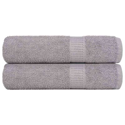 vidaXL Utierky na ruky FROGN 2 ks sivé 50x100 cm 360 g/m²
