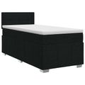vidaXL Posteľ boxspring s matracom Čierna 100 x 200 cm Látka