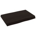 vidaXL Stolová doska tmavohnedá 60x40x(2-6)cm ošetrený masív hrany