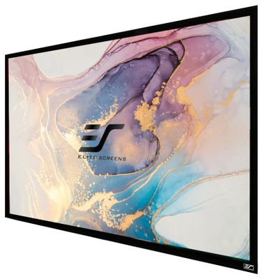 ELITE SCREENS plátno v pevnom ráme 150" (381cm)/ 4:3/ 228,6×304,8cm/ gain 1.1/ rám čierny 6cm Projekčné plátno, v pevnom ráme, 150" (381 cm), 4:3, 228,6 x 304,8 cm, Gain 1,1, rám čierny, 6 cm