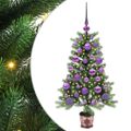 vidaXL Vianočný stromček s 150 LED-i so stojanom Zelená 90 cm PE