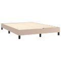 vidaXL Boxspring posteľ s matracom kapučínová 140x190 cm umelá koža