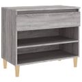 vidaXL Botník sivý dub sonoma 70x36x60 cm spracované drevo