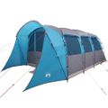 vidaXL Rodinný stan so strechou Modrá a šedá 576 x 325 x 213 cm