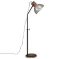 vidaXL Podlahová lampa 25 W starožitná strieborná 30x30x100-150 cm E27