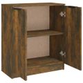 vidaXL Komoda dymový dub 60x30x70 cm spracované drevo