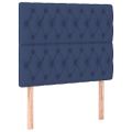 vidaXL Boxspring posteľ s matracom modrá 100x200 cm látka