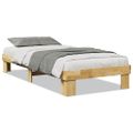 VidaXL Rám postele bez matraca 100x200 cm Dub z masívneho dreva