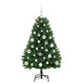 vidaXL Umelý Sklápací Vianočný Stromček Zelená 120 cm PVC a oceľ
