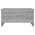 vidaXL Konferenčný stolík sivý sonoma 80x55,5x41,5 cm spracované drevo