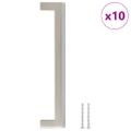 vidaXL Rukoväte na skrinku 10 ks strieborná 160 mm nehrdzavejúca oceľ