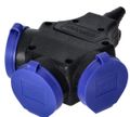 Zásuvka rozbočka 3x 230V (2P + Z /16A/230V AC), IP44 ORNO OR-AE-13209