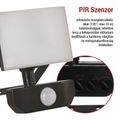 LED reflektor EMOS ZS2912 TAMBO so senzorom pohybu, 10 W, 1000 lm, čierny