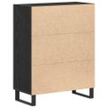 vidaXL Servírovacia skriňa Čierny dub 69,5 x 34 x 90 cm