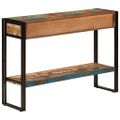 vidaXL Konzolový stolík 110x30x76 cm masívne recyklované drevo
