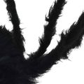 vidaXL Halloween pavúk dekorácia 3 ks Čierna 150 cm Polyester a oceľ