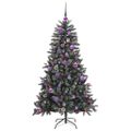 vidaXL Umelý vianočný stromček Zelená 150 cm PVC, plast a oceľ