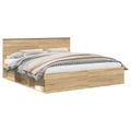 vidaXL Rám postele Sonoma 200 x 200 cm Kompozitné drevo