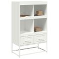 vidaXL Vysoká skrinka biela 68x39x111,5 oceľ