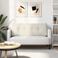 vidaXL Poduška na chrbát Krémová 120 x 24 x 50 cm Zamat