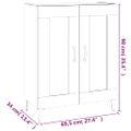 vidaXL Komoda vo farbe dubu sonoma 69,5x34x90 cm spracované drevo