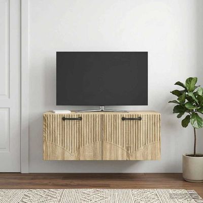 vidaXL Nástenná TV skrinka Nástenný Dub sonoma 78,5 x 31 x 30 cm