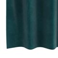 vidaXL Zatemňovacie závesy 2 ks Tmavozelená 140 x 140 cm Zamat
