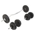 vidaXL Súprava činiek barbell a dumbbell 30 kg