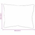 vidaXL Vankúš 2 ks 80 x 60 x 20 cm Polyester Biela