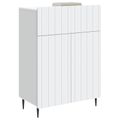 vidaXL Servírovacia skriňa Biela 66 x 34,5 x 92 cm Kompozitné drevo