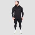 Tričko s dlhým rukávom Static Black - GymBeam, veľkosť L