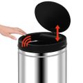 vidaXL Automatický odpadkový kôš so senzorom 80 l, nehrdzavejúca oceľ
