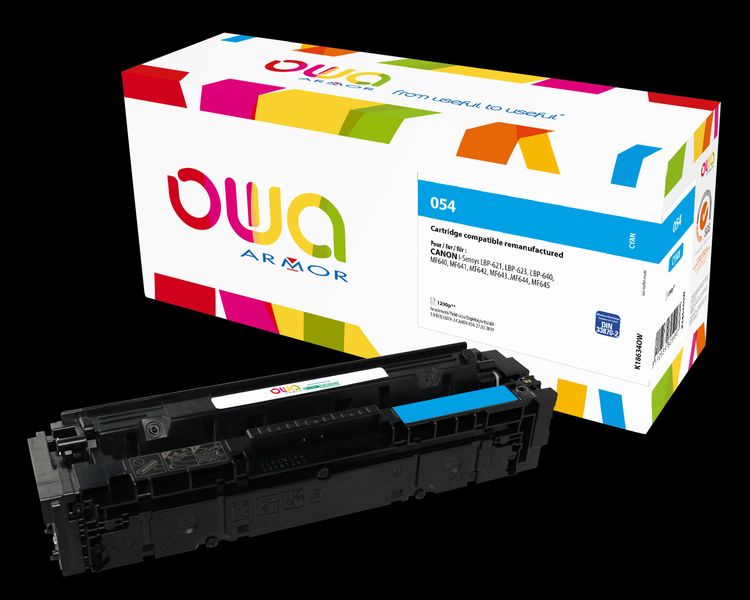 OWA Armor toner kompatibilný s Canon CRG-054 C, 1200st, modrá/cyan