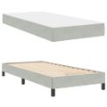 vidaXL Posteľ s pružinovým rámom Svetlosivá 90 x 220 cm látka