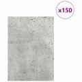 vidaXL Dekoračné panely 150 ks Betónovo sivá 15 x 21 x 0,27 cm