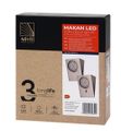 Sada LED svietidiel pod skrinku ADVITI AD-OM-6207L4, 2,5 W 180lm 4000K, 2ks, INOX strieborná Sada LED svítidel pod skříňku ADVITI AD-OM-6207L4, 2,5W 180lm 4000K, 2ks,  INOX stříbrná