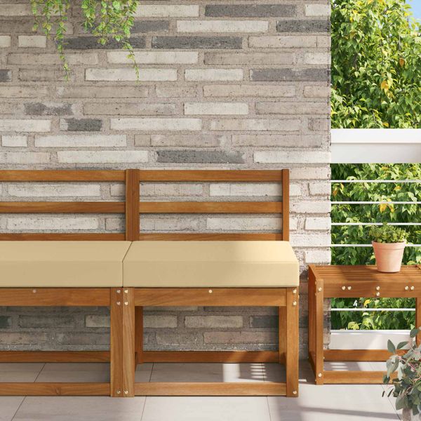 vidaXL Vankúš na vonkajšiu pohovku Béžová 60 x 60 x 8 cm Polyester