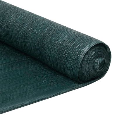 vidaXL Tieniaca sieť HDPE 2x25 m zelená