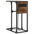 vidaXL Nočný stolík Dymová dub 41,5 x 26 x 60,5 cm Kompozitné drevo