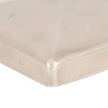 vidaXL Pyramídové krytky na plotové stĺpiky 6 ks 101x101 mm nehrdzavejúca oceľ