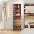 vidaXL Highboard Staré drevo 40 x 41 x 135 cm Kompozitné drevo