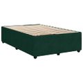 vidaXL Posteľný rám boxsping s matracom tmavozelený 120x200 cm zamat