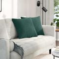 vidaXL Vankúše na pohovku 2 pcs Tmavozelená 50 x 50 cm