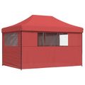 vidaXL Párty stan 279 x 410 x 315 cm Vínovo červená Oxfordská látka