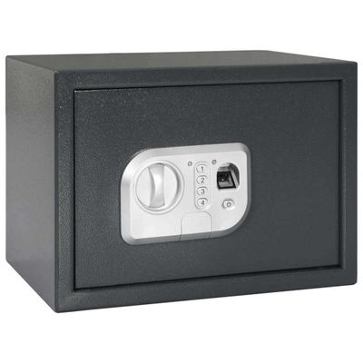 vidaXL Digitálny trezor so zámkom Tmavo šedá 35 x 25 x 25 cm Oceľ