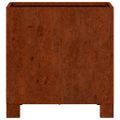vidaXL Kvetináč s nohami hrdzavý 30x30x30 cm korténová oceľ