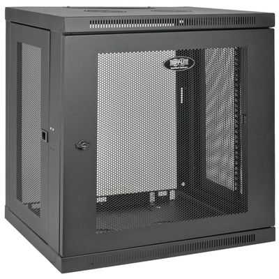 Skriňa SmartRack 12U, Š=600mm, Hl=450mm, hĺbka pre prepínače, montáž na stenu